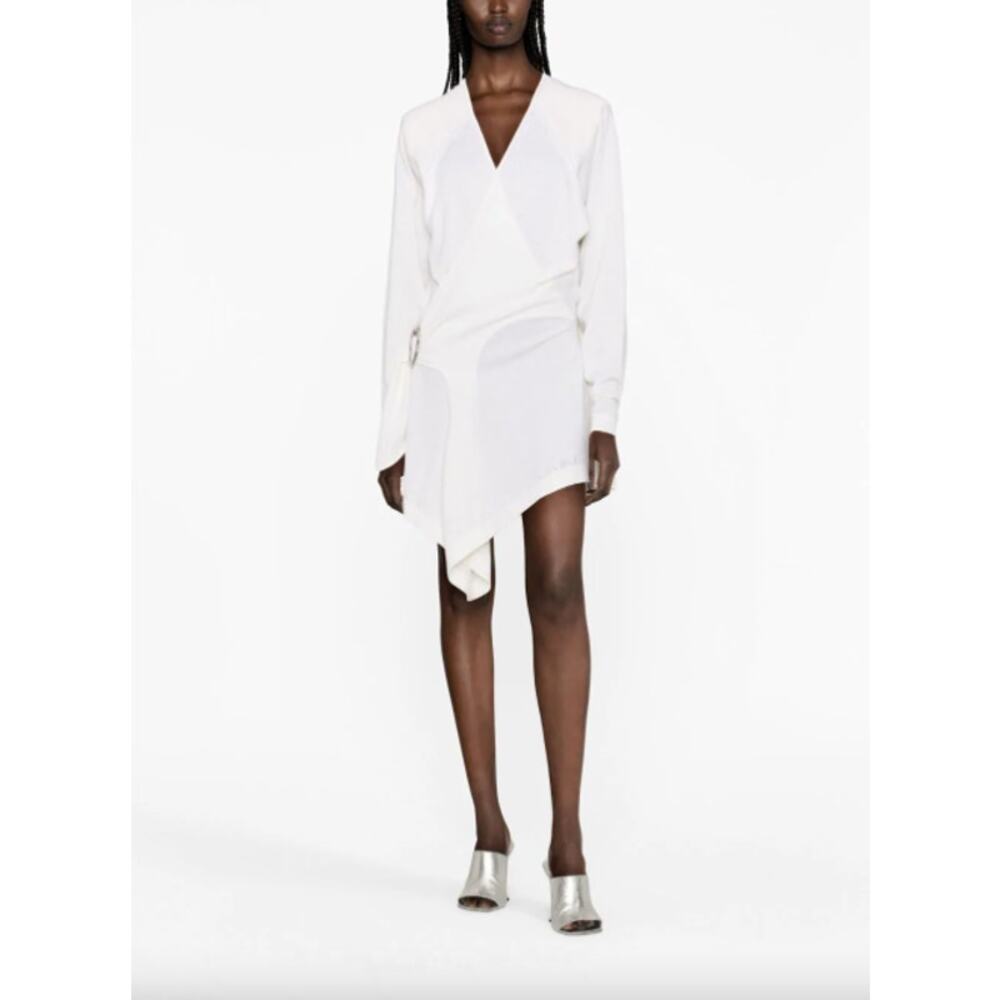 The Attico Hurely Wrap Dress